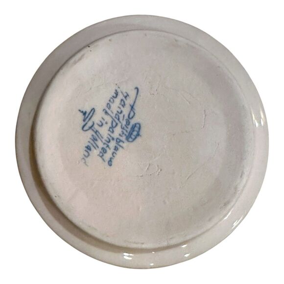 Vintage Delft Blue Bowl Hand painted in Holland Windmill & Boats Scene 3" x 5" - Picture 10 of 12